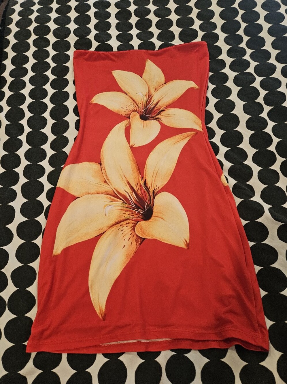 Windsor Red Tank with Yellow Floral Tube Dress